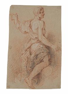 Charles De La Fosse - Jeune Homme Drapé Tourné Vers La Droite