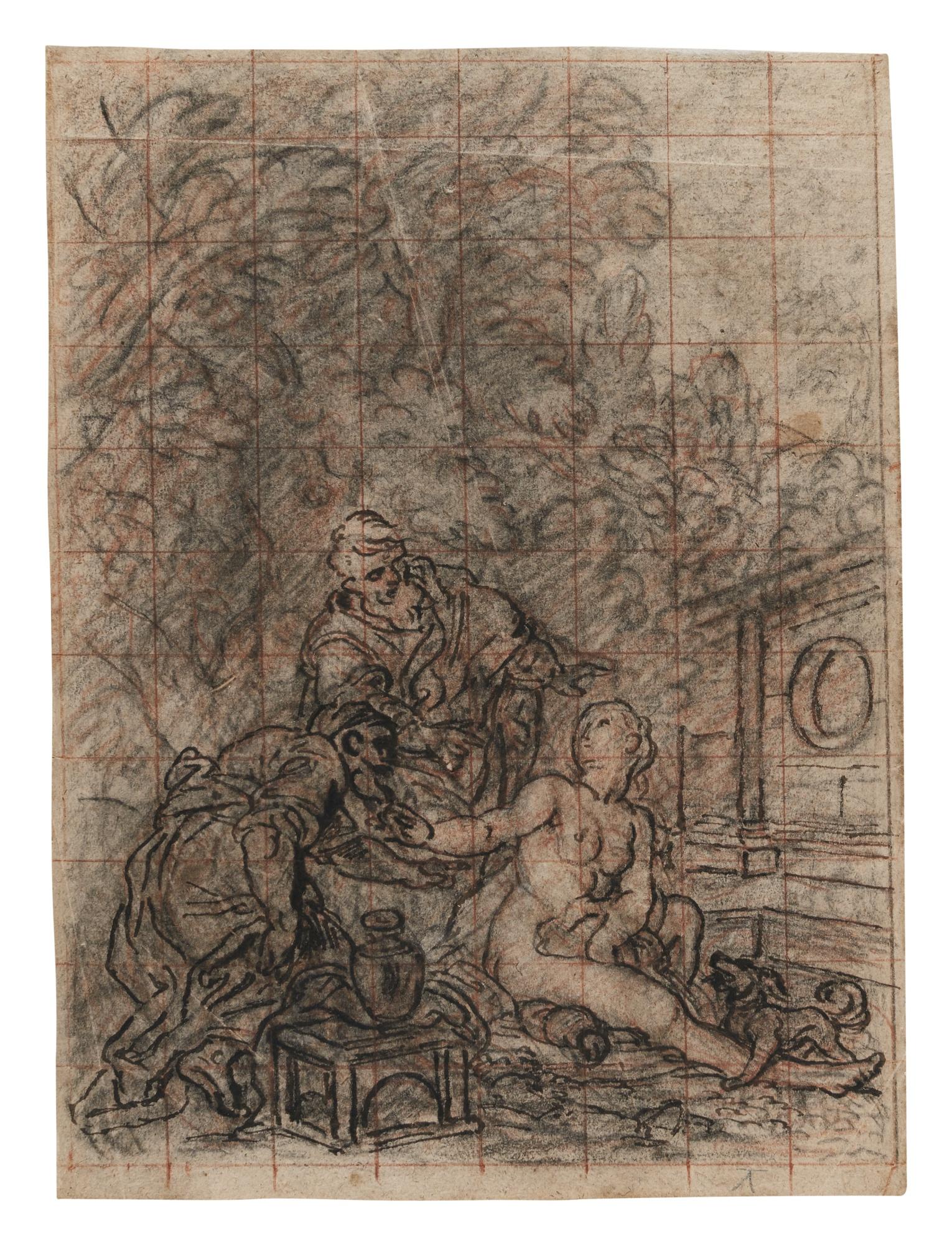 Charles De La Fosse - Recto And Verso: Study For Susannah And The Elders