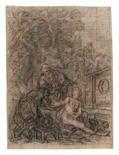 Charles De La Fosse - Recto And Verso: Study For Susannah And The Elders