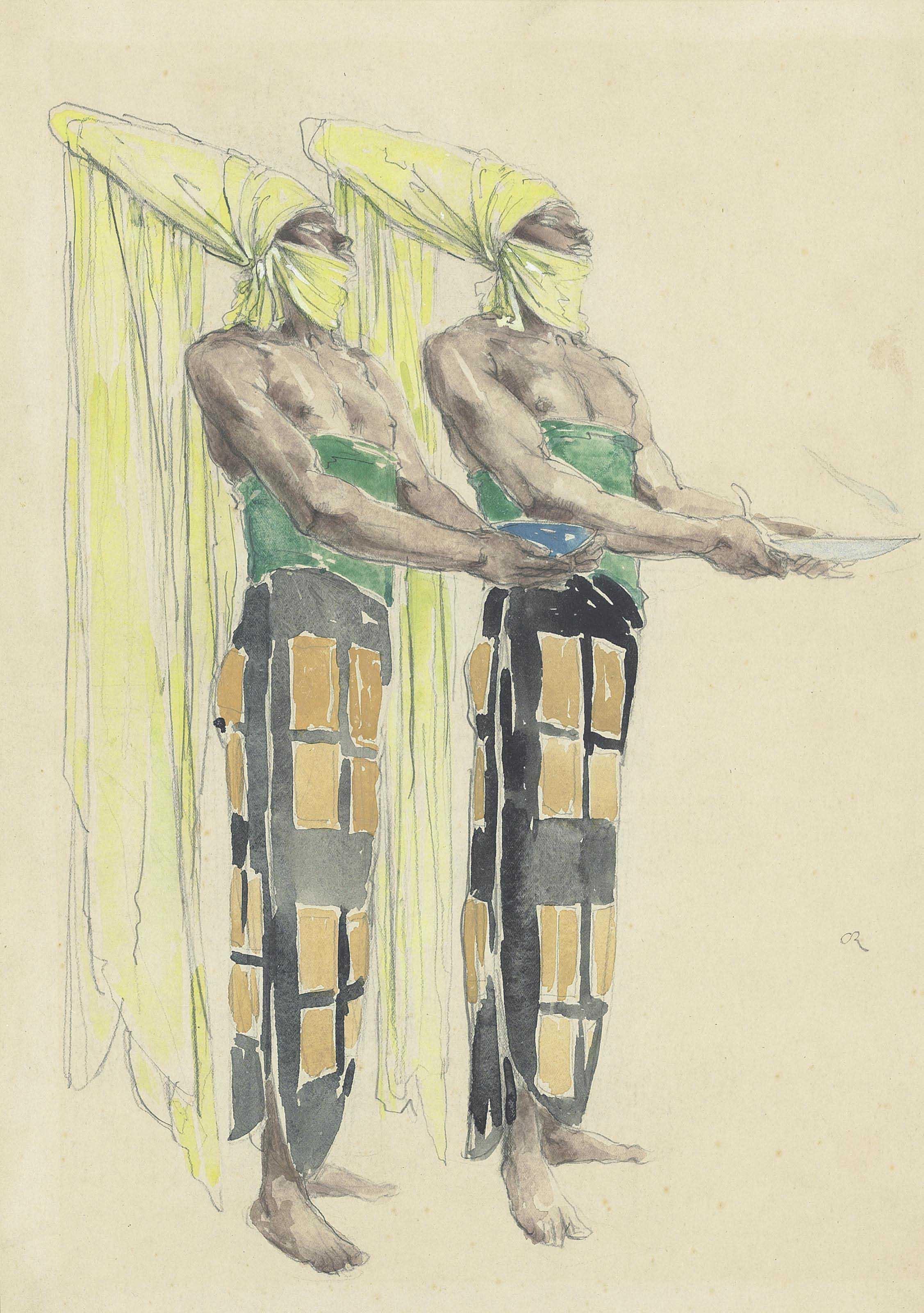 Charles De Sousy Ricketts, R.A. - Costume design for  Judith
