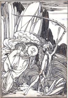 Charles De Sousy Ricketts - Two Illustrations For The Kingis Quair