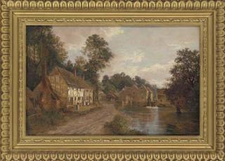 Charles Deane - The old watermill on the Thames