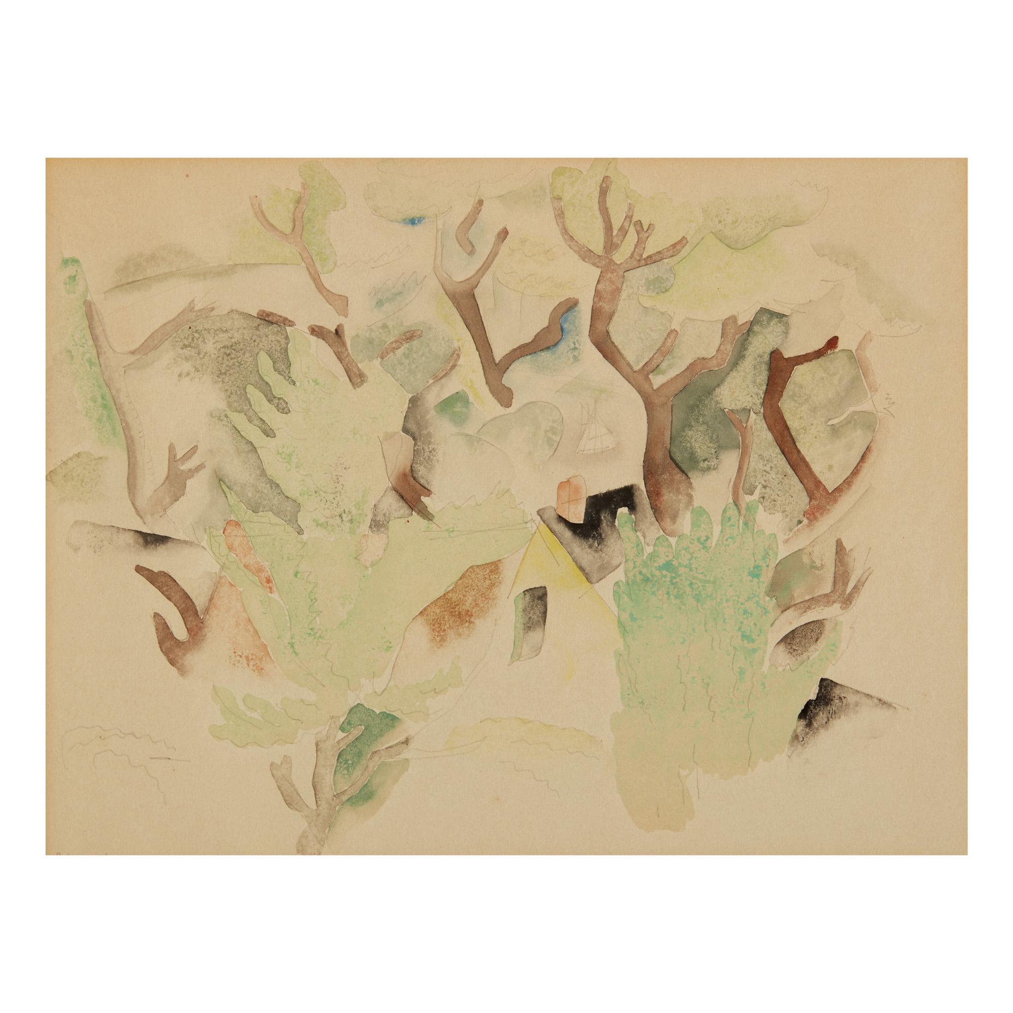 Charles Demuth - House And Tree Forms