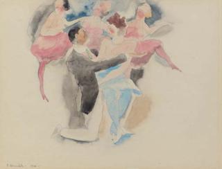 Charles Demuth - In Vaudeville: Man and Woman with Chorus