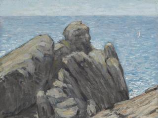 Charles Demuth - Rocks and Sea (Coastal Scene)