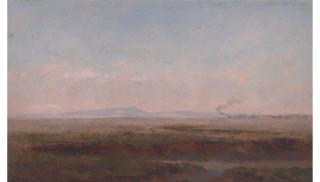 Charles Dormon Robinson - Mount Tamalpais in the Distance 6 x 10 in. framed 7 x 11 in.