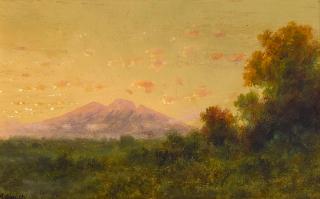 Charles Dormon Robinson - Mt. Diablo from Brentwood