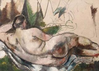 Charles Dufresne - Nu couché de dos