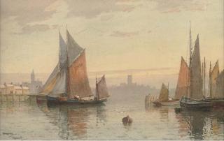 Charles E. Hannaford - A Calm Morning, Plymouth