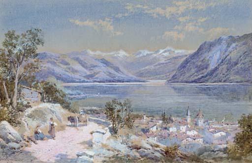 Charles Edmund Rowbotham - Pandex On The Lake of Lausanne