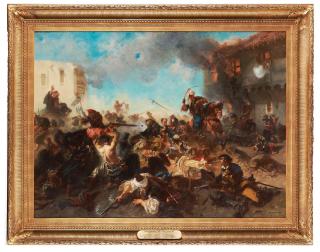 Charles Édouard Armand-Dumaresq - The battle of Bender