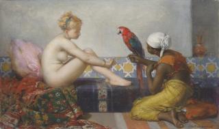 Charles Edouard De Beaumont - In the harem