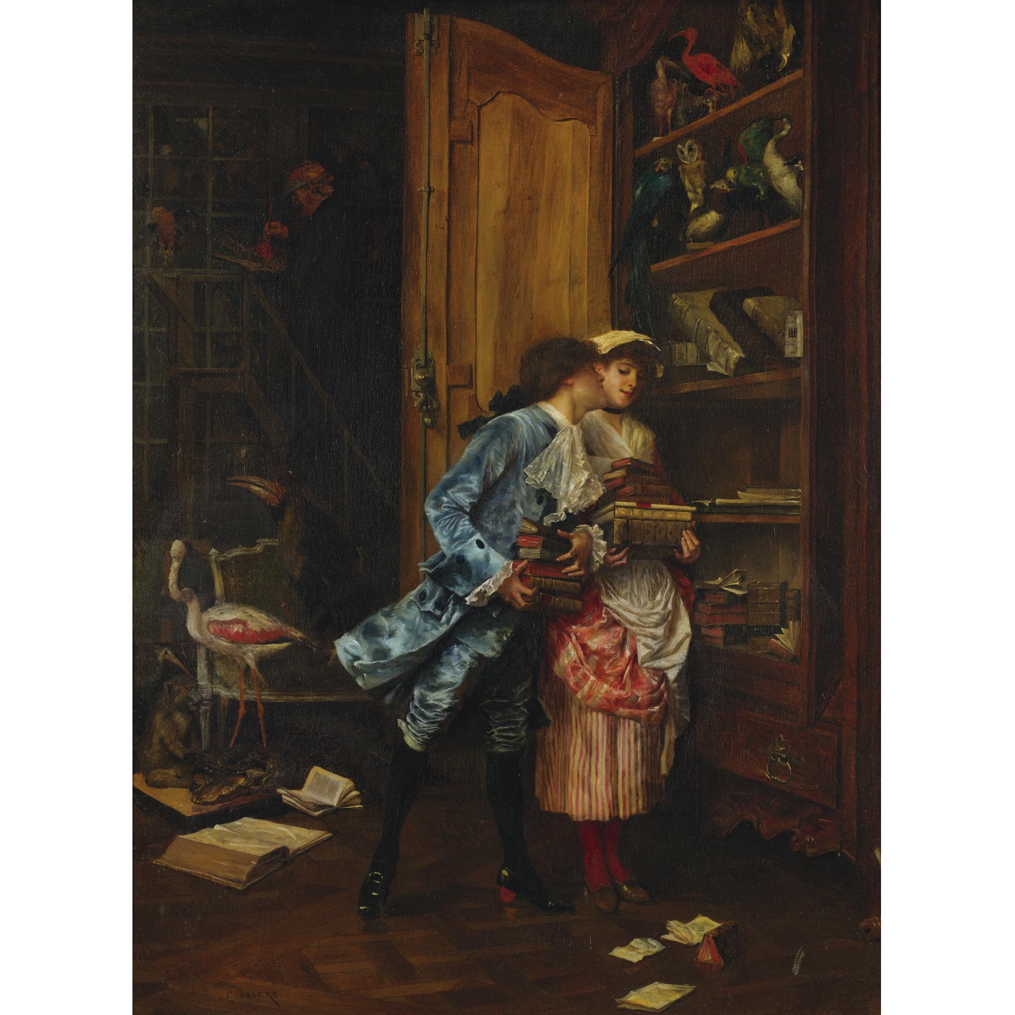 Charles-Édouard-Edmond Delort - Stolen Kisses