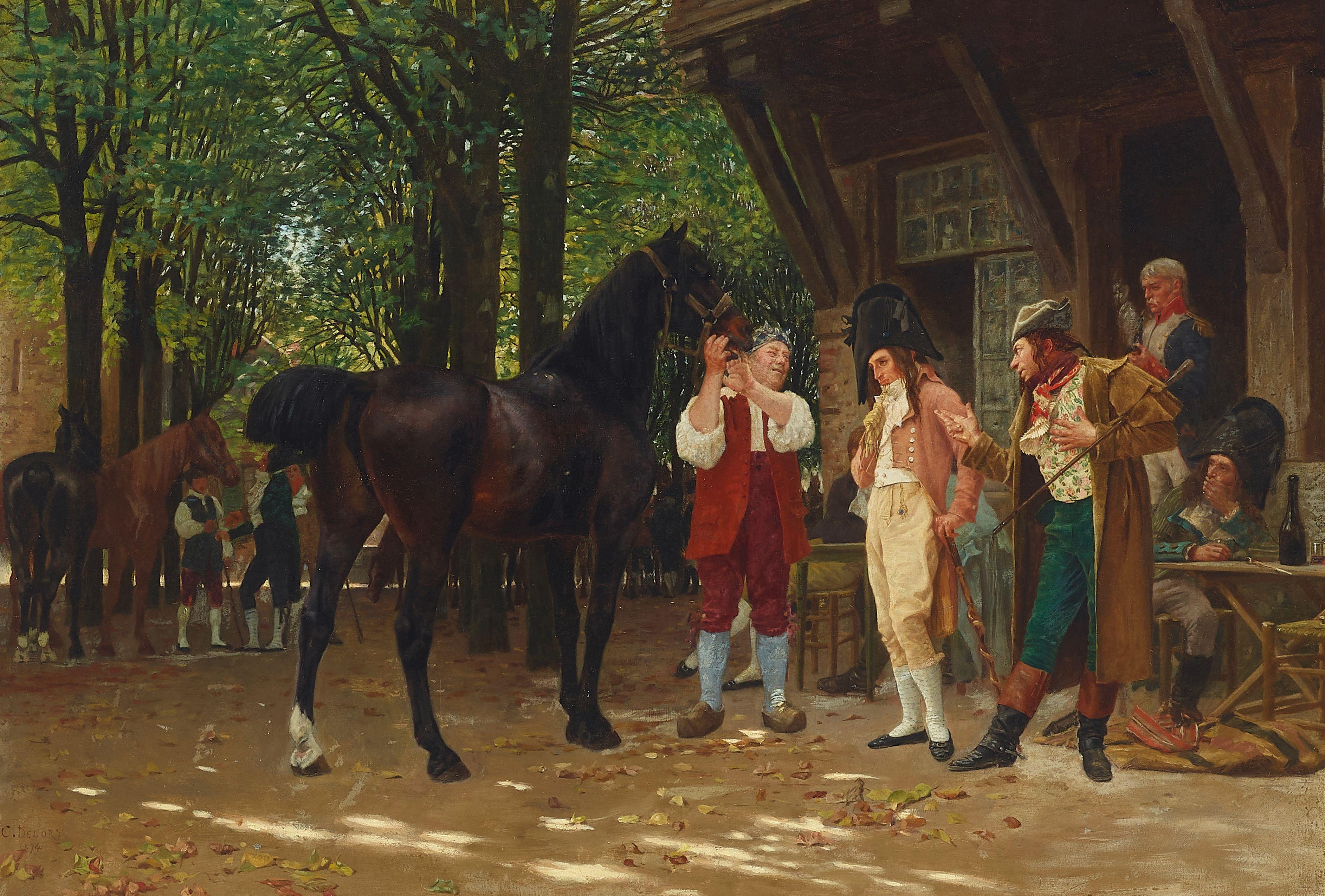 Charles Edouard Edmond Delort - The horse trader