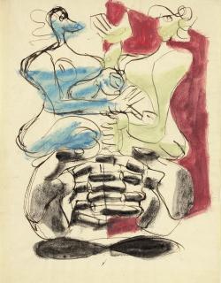 Charles-Edouard Jeanneret - Personnages et mains