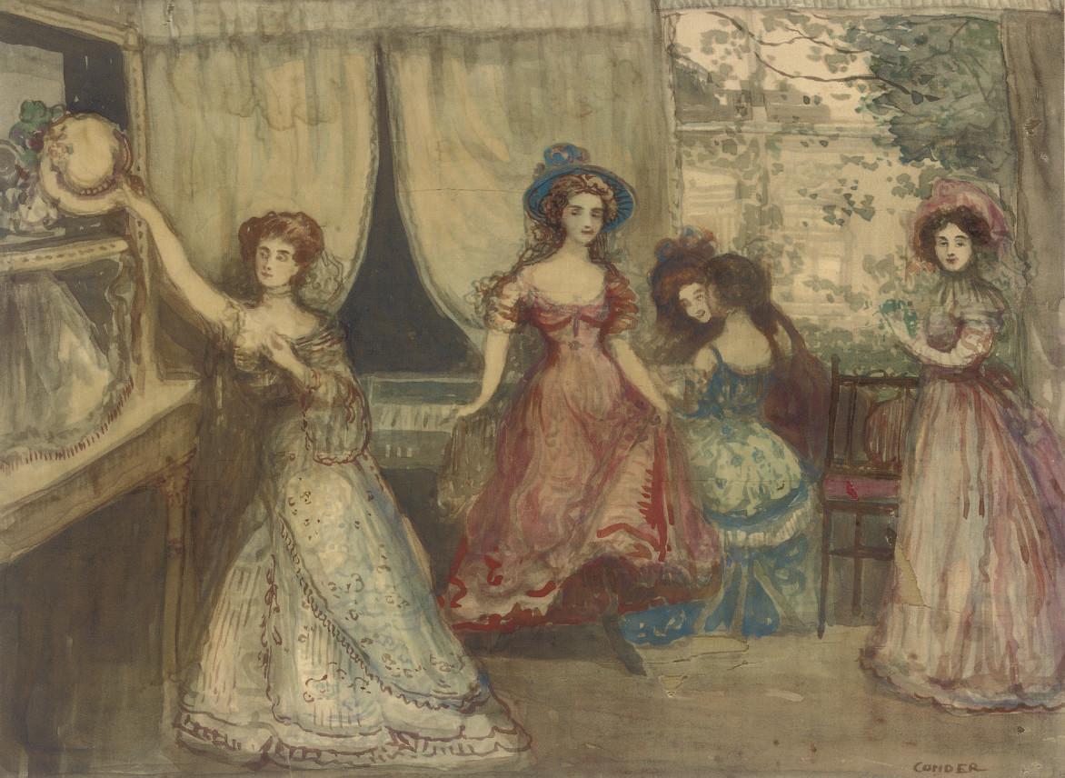 Charles Edward Conder, N.E.A.C. - Afternoon entertainment