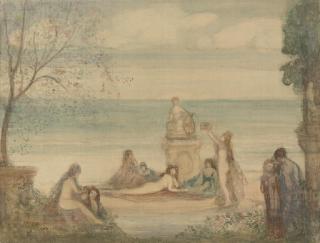 Charles Edward Conder - The bacchalanian offering