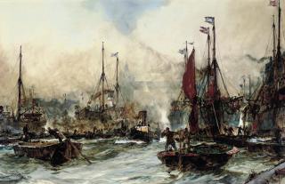 Charles Edward Dixon, R.I. - The Pool, London