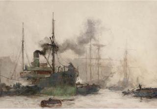 Charles Edward Dixon, R.I. - The Working Thames