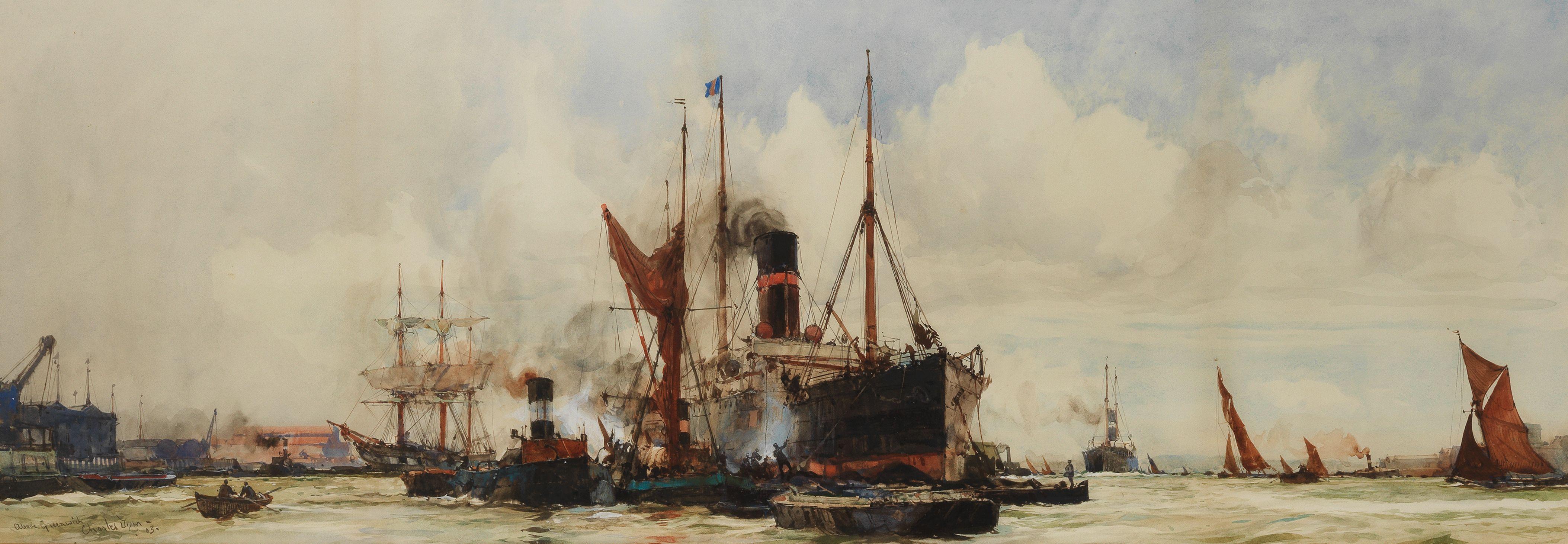 Charles Edward Dixon - \'Above Greenwich\'