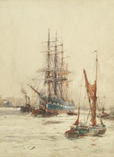 Charles Edward Dixon - In Limehouse Reach