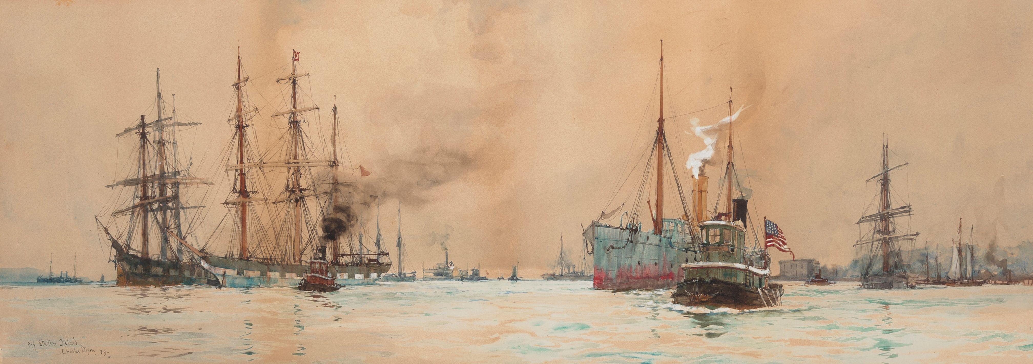 Charles Edward Dixon - Off Staten Island