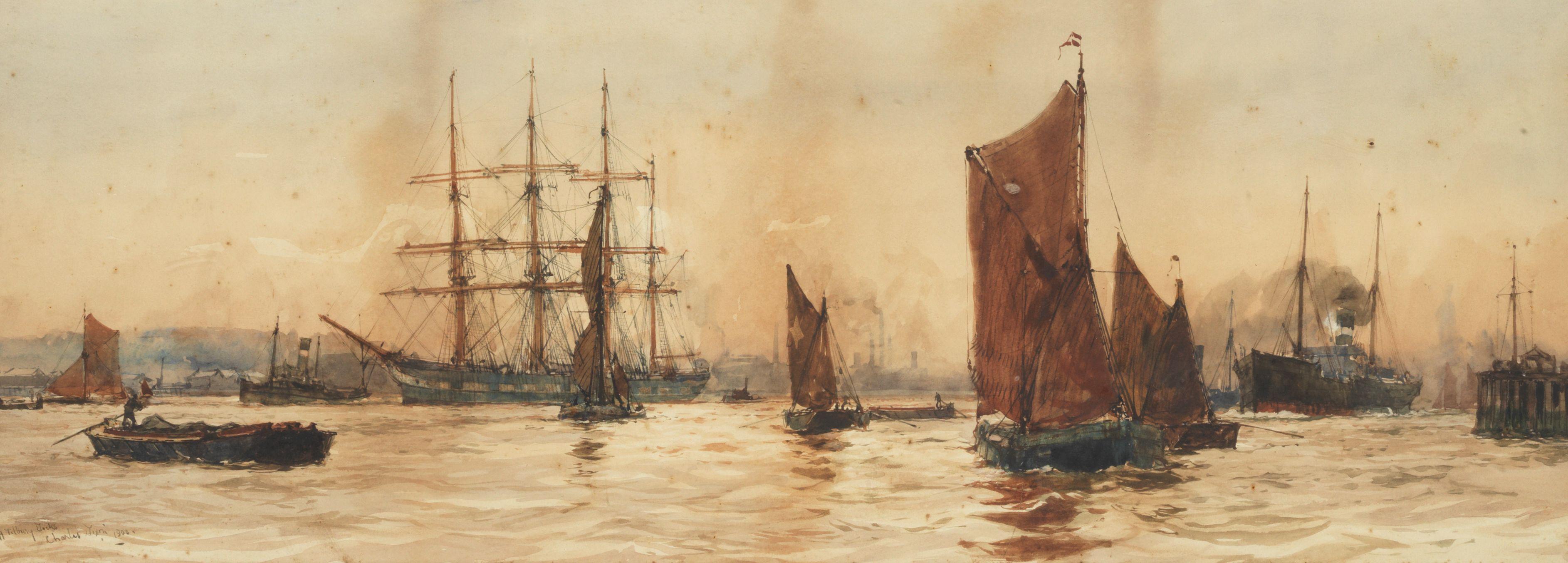 Charles Edward Dixon - \'Off Tilbury Docks\'