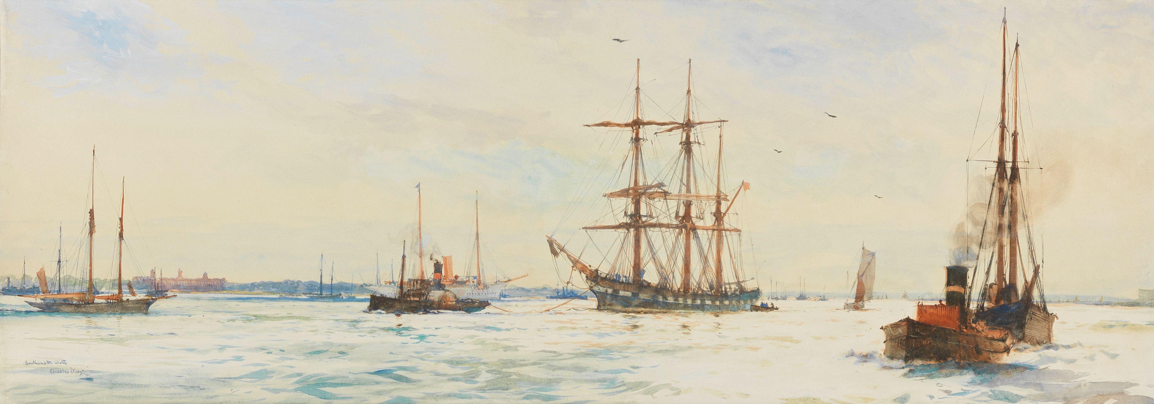 Charles Edward Dixon - \'Southampton Water\'