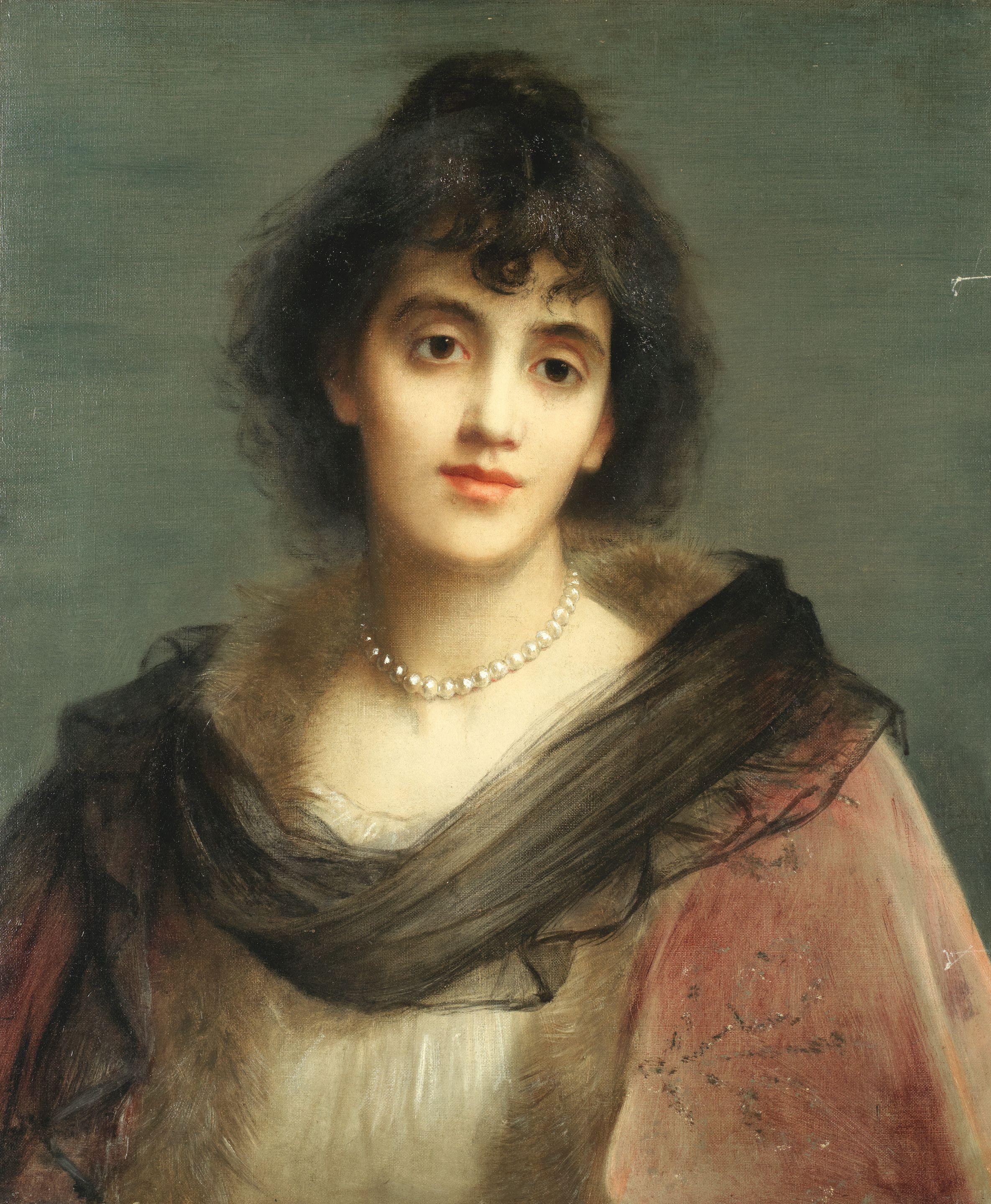 Charles Edward Hallé - Mrs Pat Campbell as The Second Mrs. Tanqueray