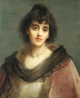 Charles Edward Hallé - Mrs Pat Campbell as The Second Mrs. Tanqueray