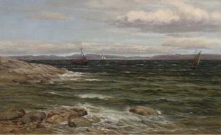 Charles Edward Johnson, R.I., R.O.I. - Across The Bay To The Islands Beyond