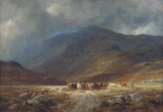 Charles Edward Johnson - A misty day near Glencoe