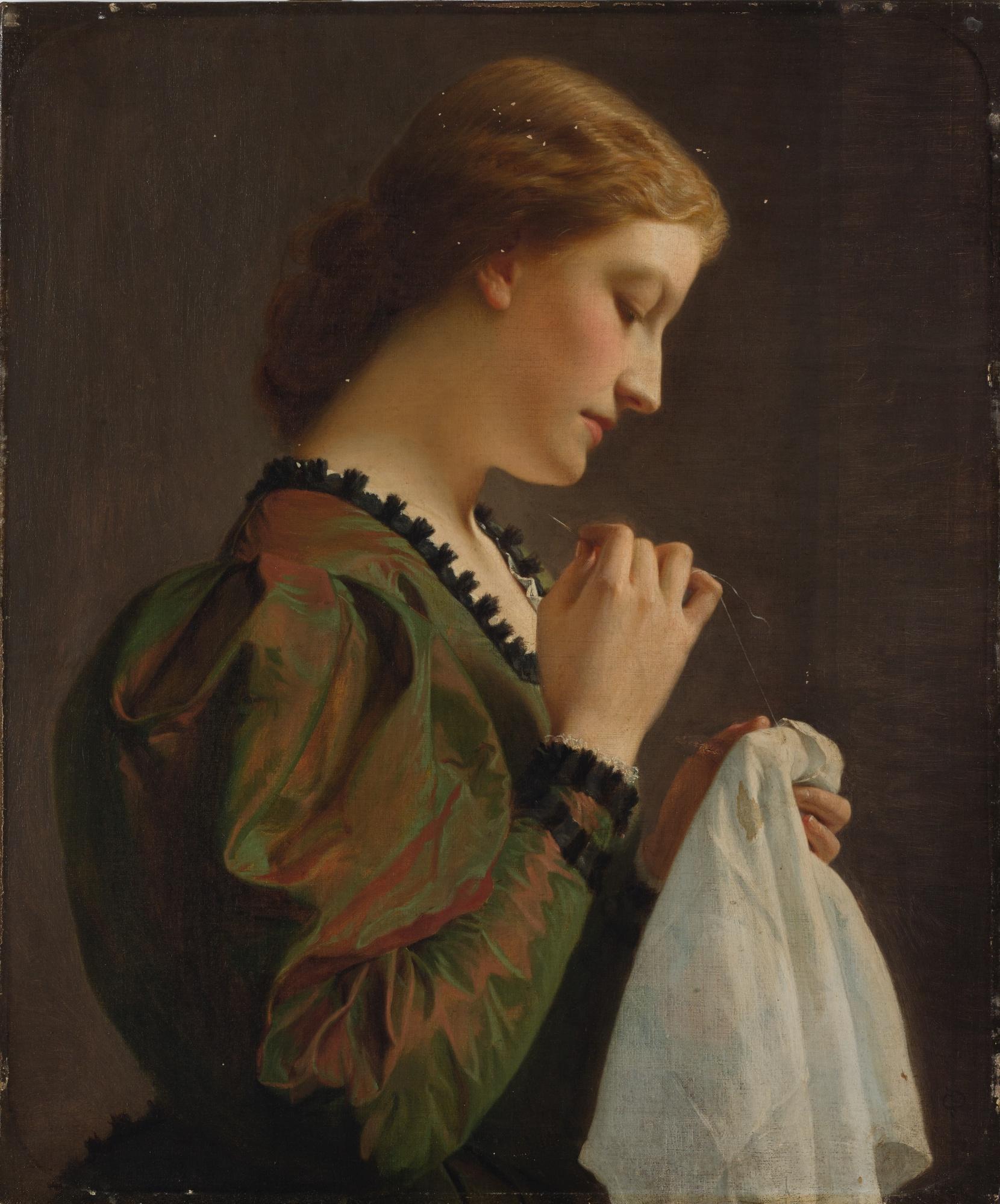 Charles Edward Perugini - La Cucitrice