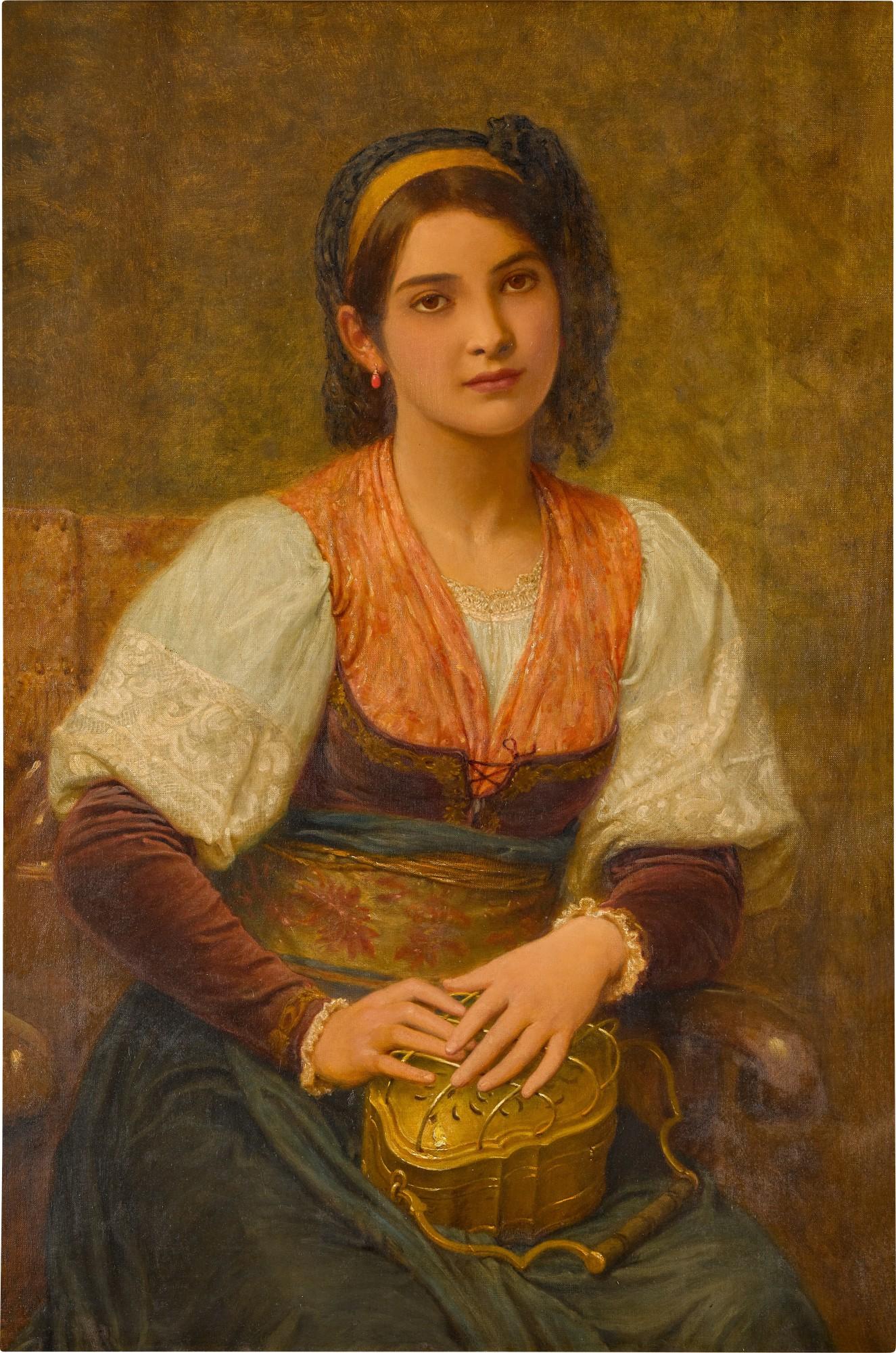 Charles Edward Perugini - The Scaldino (The Hand Warmer)