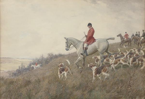 Charles Edward Stewart - Catching the scent (iilustrated); and In full cry