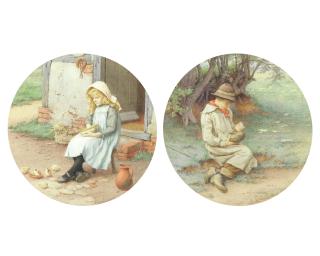 Charles Edward Wilson - The Bird\'s Nest; Feeding Chicks