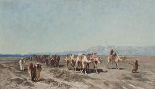 Charles Emile De Tournemine - A camel train
