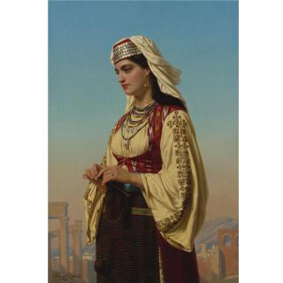 Charles-Émile-Hippolyte Lecomte-Vernet - French A Greek Beauty