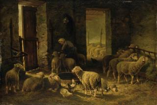 Charles-Emile Jacque - La Bergerie