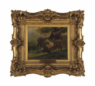 Charles-Emile Jacque - Three Sheep