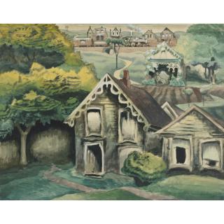 Charles Ephraim Burchfield - A Small Town