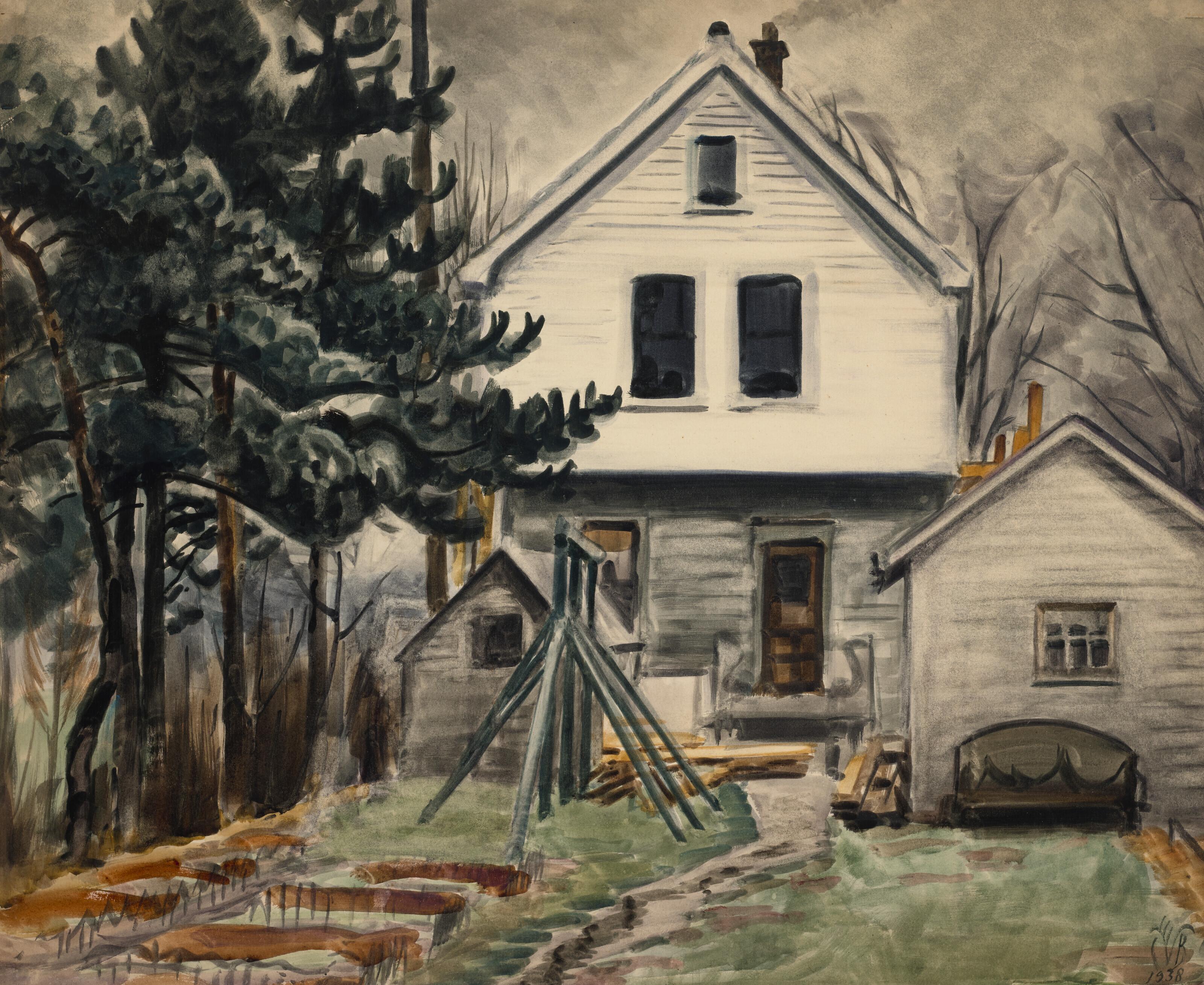 Charles Ephraim Burchfield - Backyard