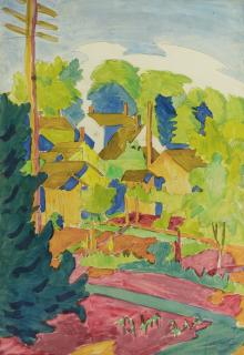 Charles Ephraim Burchfield - Backyards