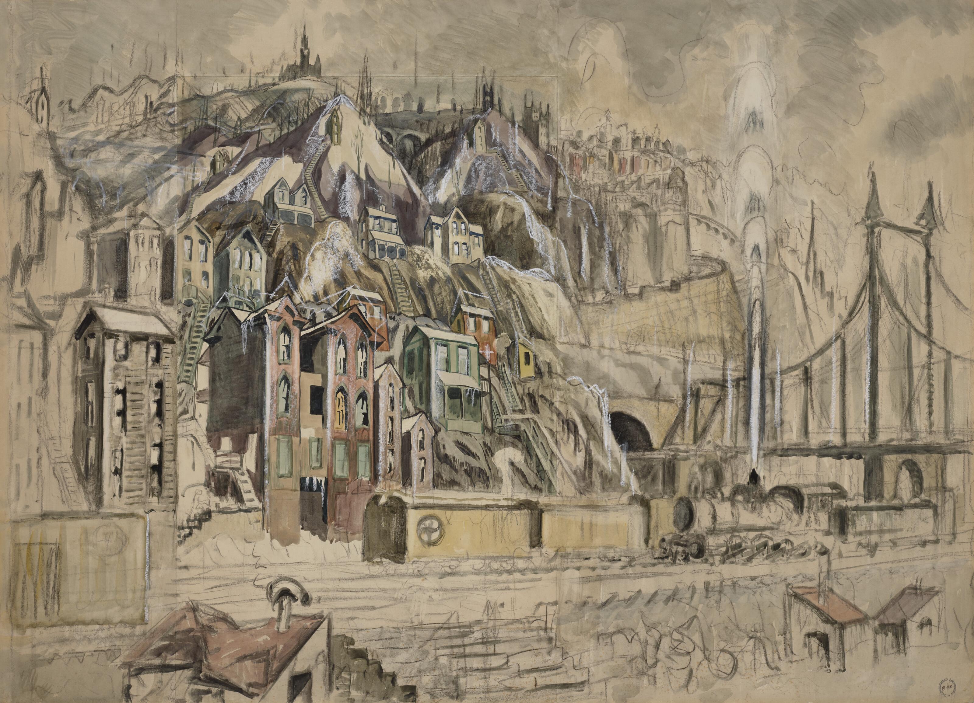 Charles Ephraim Burchfield - Cliff Dwellers