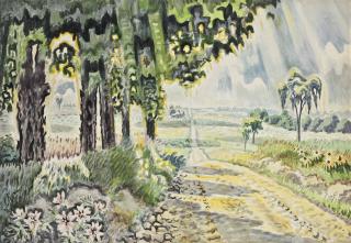 Charles Ephraim Burchfield - Dusty Road in July