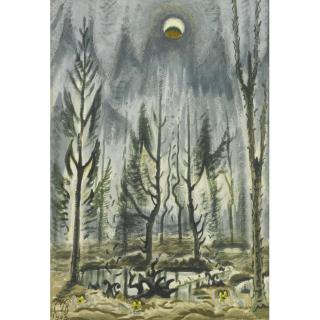 Charles Ephraim Burchfield - Eclipse Of The Moon In Spring