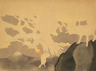 Charles Ephraim Burchfield - Fables: The Eagle and The Fox