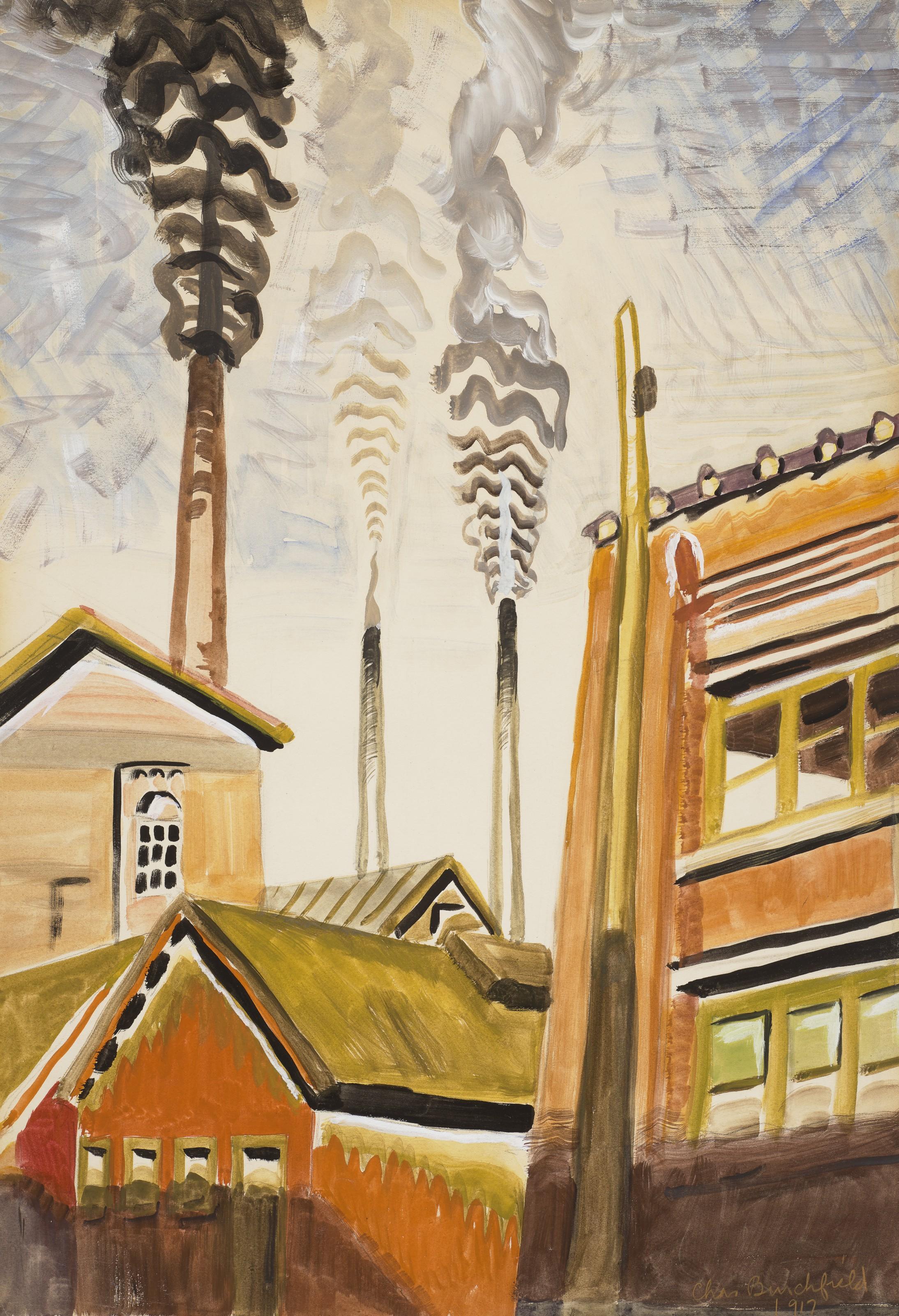 Charles Ephraim Burchfield - Rising Smoke