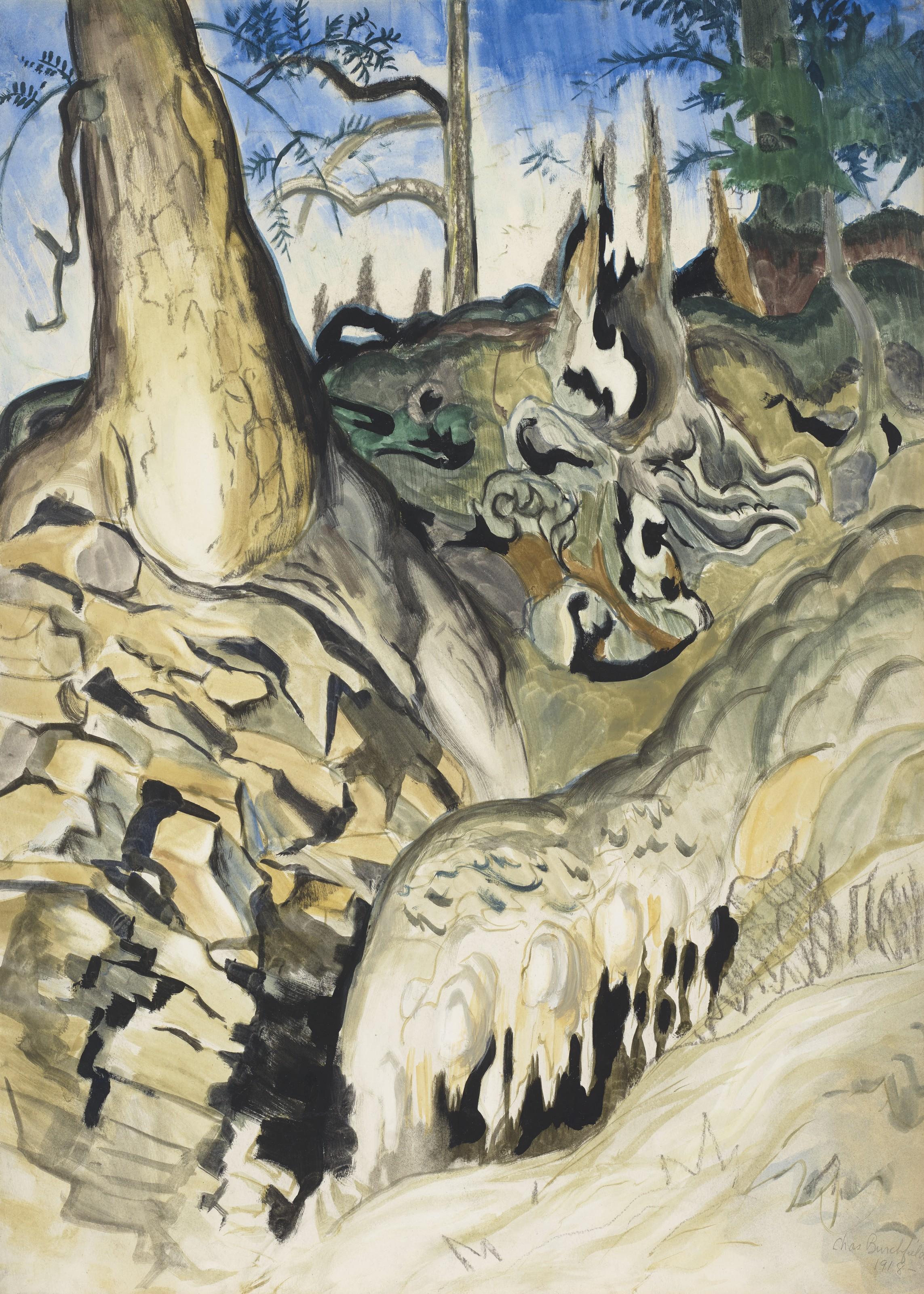 Charles Ephraim Burchfield - Rocks And Stumps