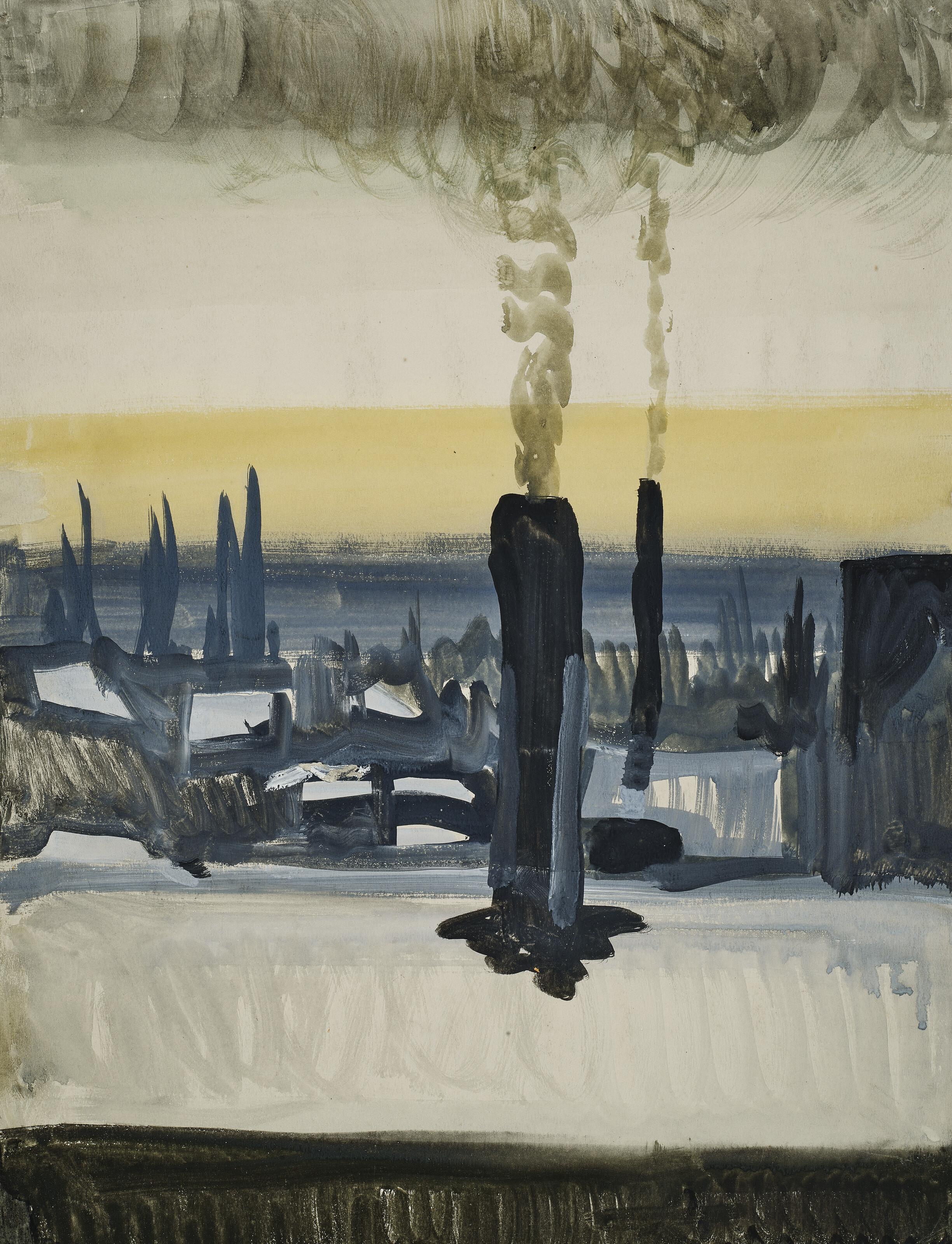 Charles Ephraim Burchfield - Snow on the Roof Tops, Salem